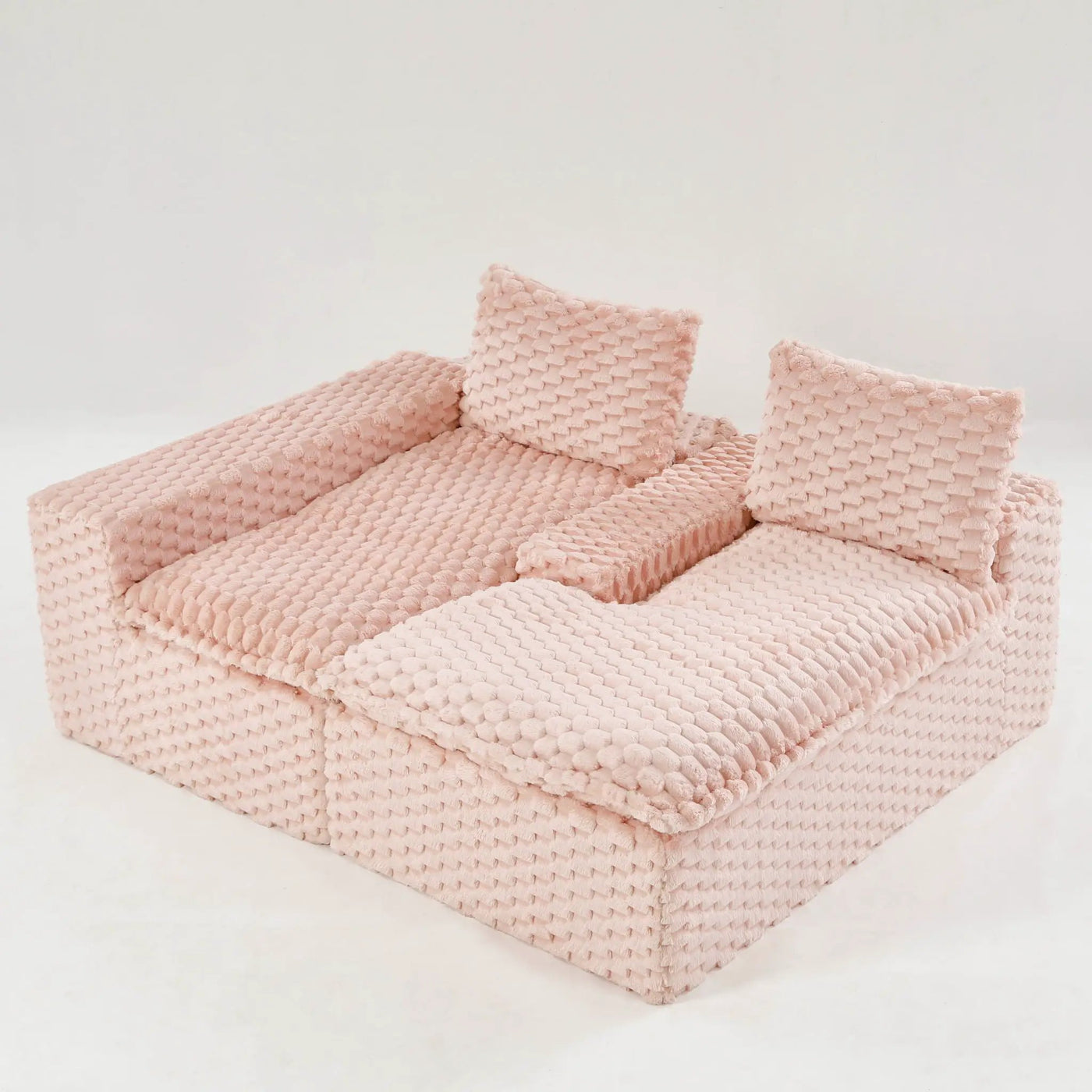 Modular Sofa, Convertible Twin Seat With Chaise Lounge by HouseOfZazla