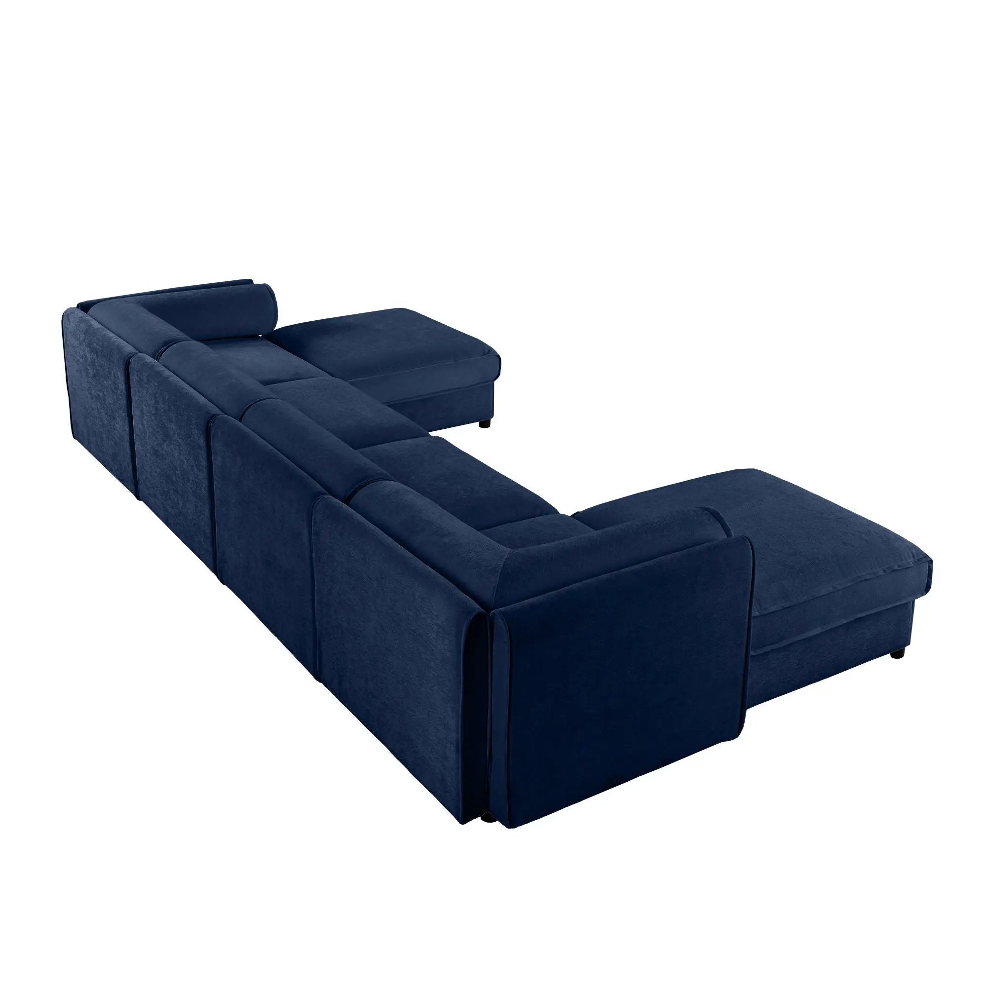 Contemporary Elegant Sofa With Storage And Ottoman by Unique Piece Furniture