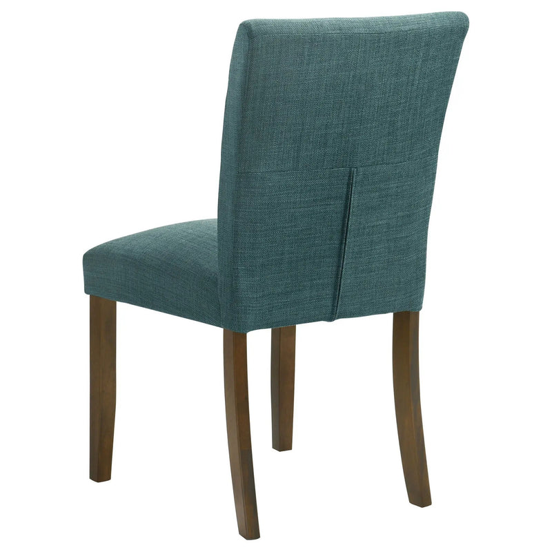 Paxton Upholstered Dining Side Chair Teal Blue (Set of 2) by Unique Piece Furniture