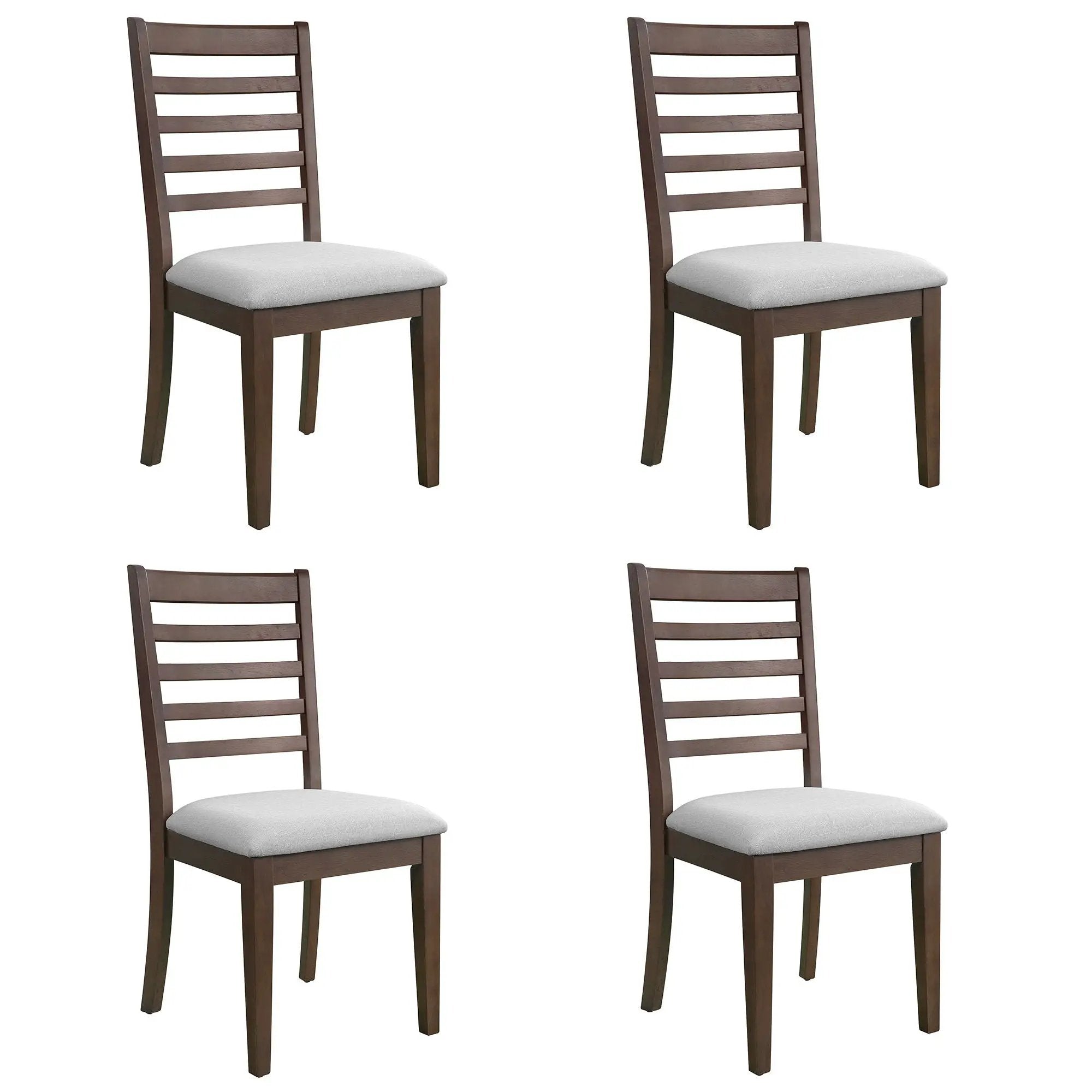 Upholstered Armless Chairs With High Ladder Back by Unique Piece Furniture