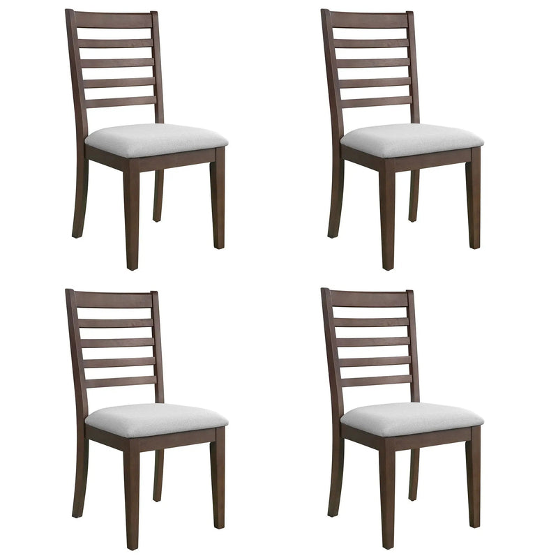 Upholstered Armless Chairs With High Ladder Back by HouseOfZazla