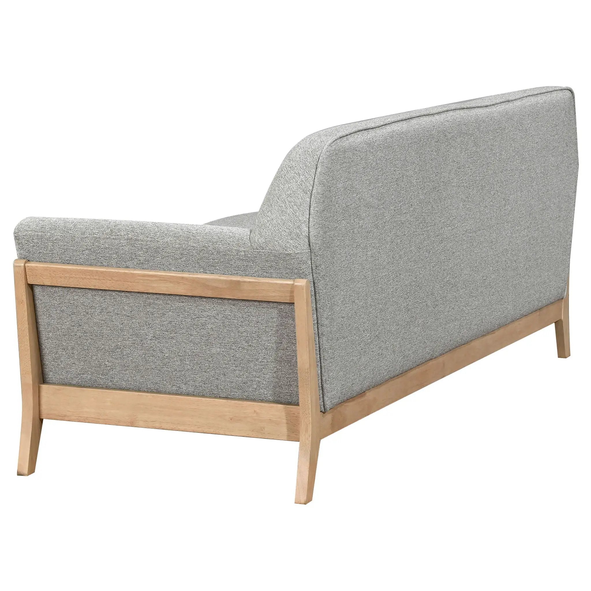 Vaughn Fabric Upholstered Flared Arm Sofa Grey by Unique Piece Furniture