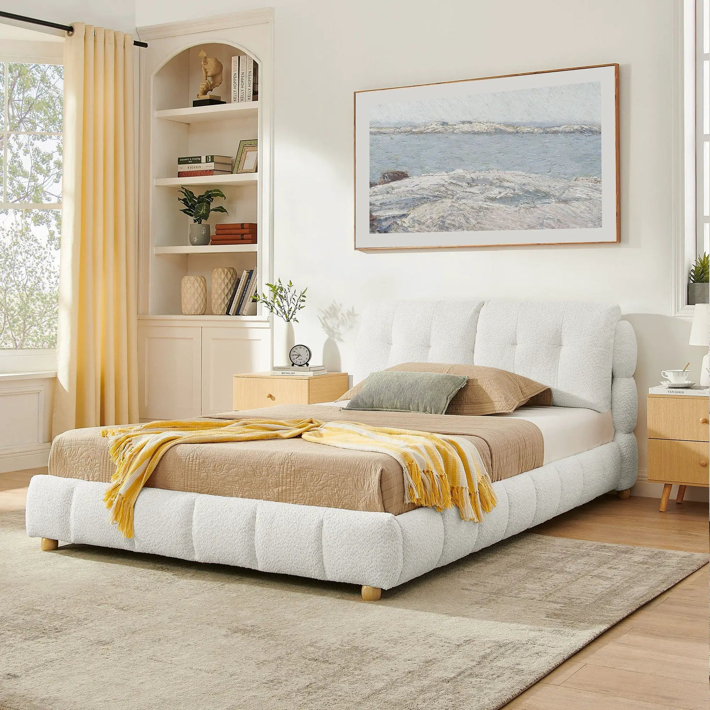Platform Bed & Upholstered Frame by HouseOfZazla