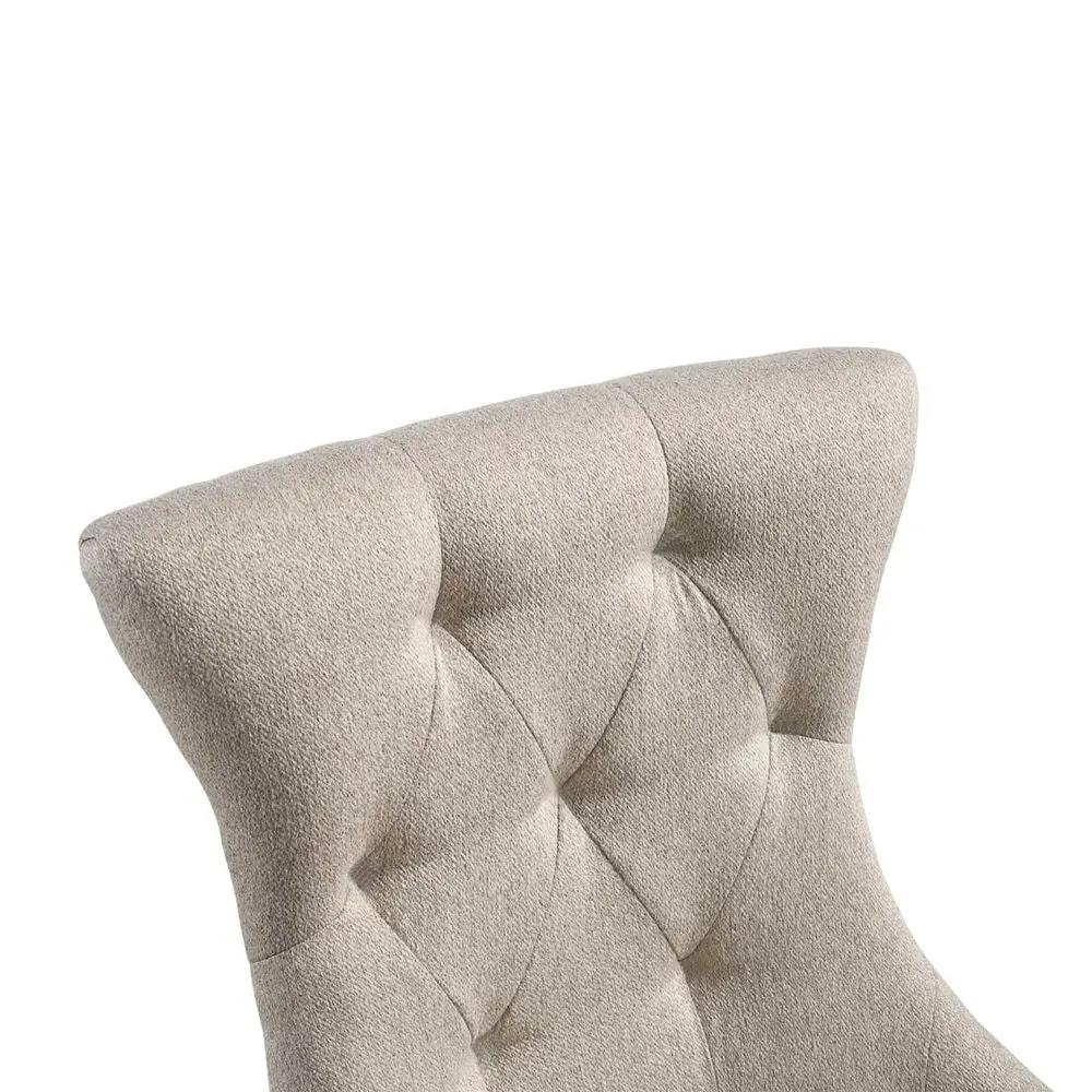 Gabrian - Side Chair (Set of 2) - Two-Tone Beige Fabric & Reclaimed Gray by Unique Piece Furniture