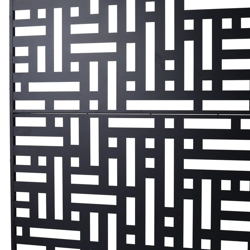 Decorative Freestanding Metal Privacy Screen For Indoor & Outdoor Use by Unique Piece Furniture