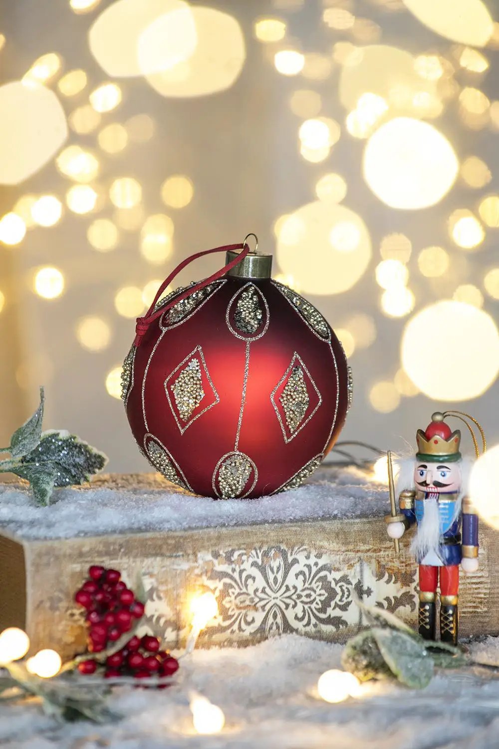 Christmas Ball, Decorative Hanging Ball Christmas Tree Ornaments For Holiday Decorations by HouseOfZazla