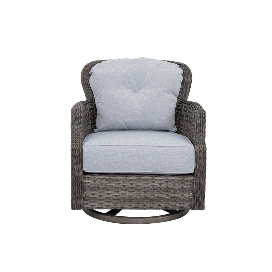 Tenaya 4-Piece Firepit Set with Swivel Rocking Chairs by Outdoor-USA®