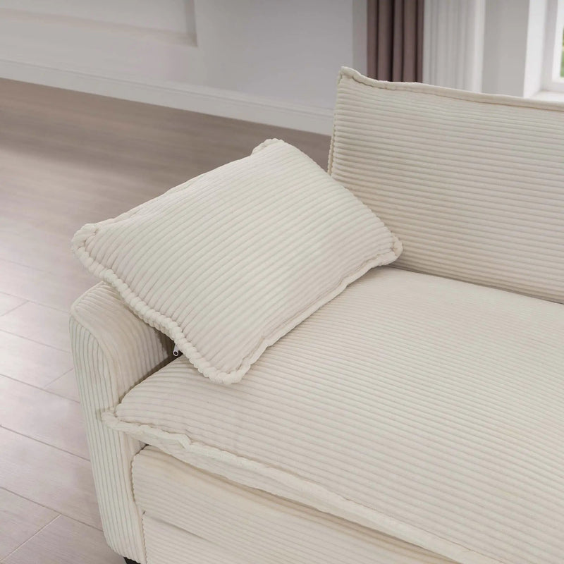 Modern Classic Fabric Single Chair Deep Seat Sofa With Pillow by HouseOfZazla
