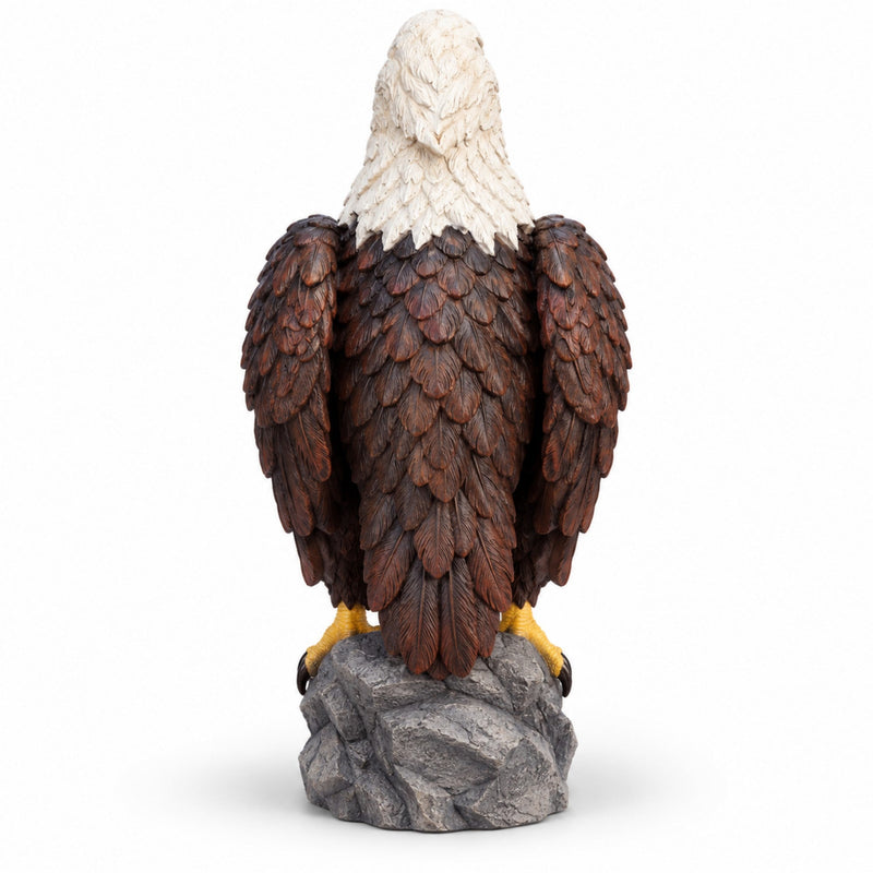 23.23-Inch Solar Bald Eagle Statue with Lantern, Outdoor Garden Decor for Patio and Yard, photo 7 of 10