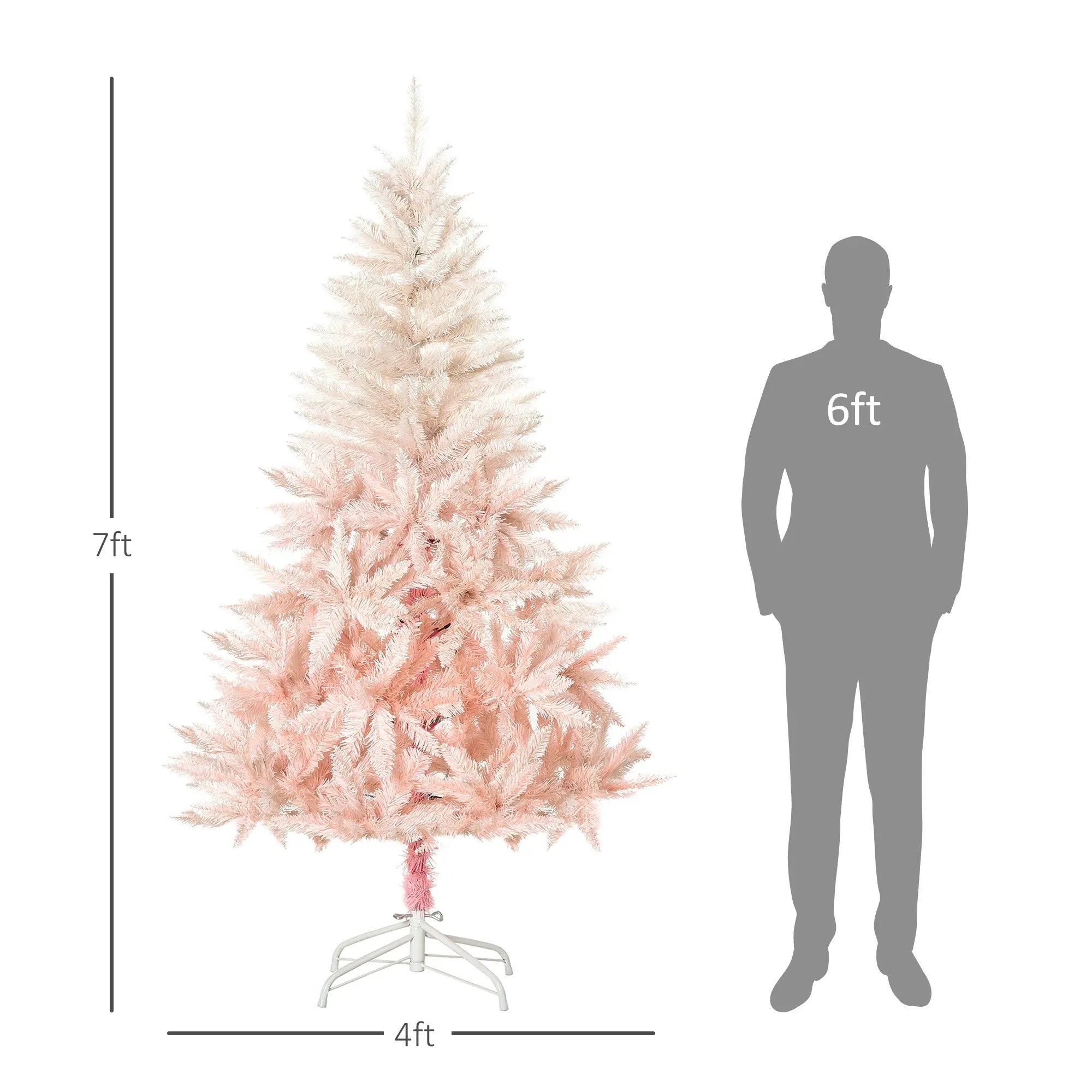 HOMCOM 7ft Unlit Spruce Artificial Christmas Tree by HouseOfZazla