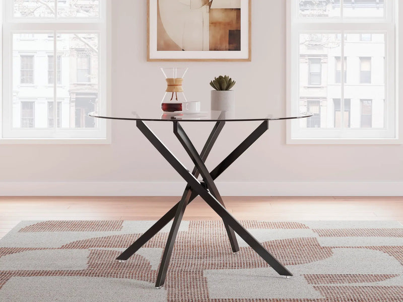 Pharwynn - Round Dining Room Table - Black by Unique Piece Furniture