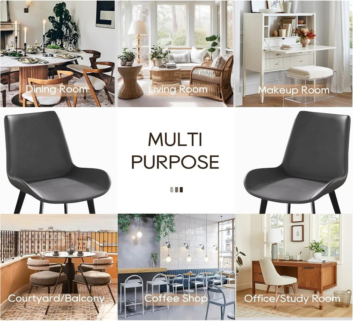 Modern Dining Chair Living Room Metal Leg Dining Chair (Set of 2) by HouseOfZazla