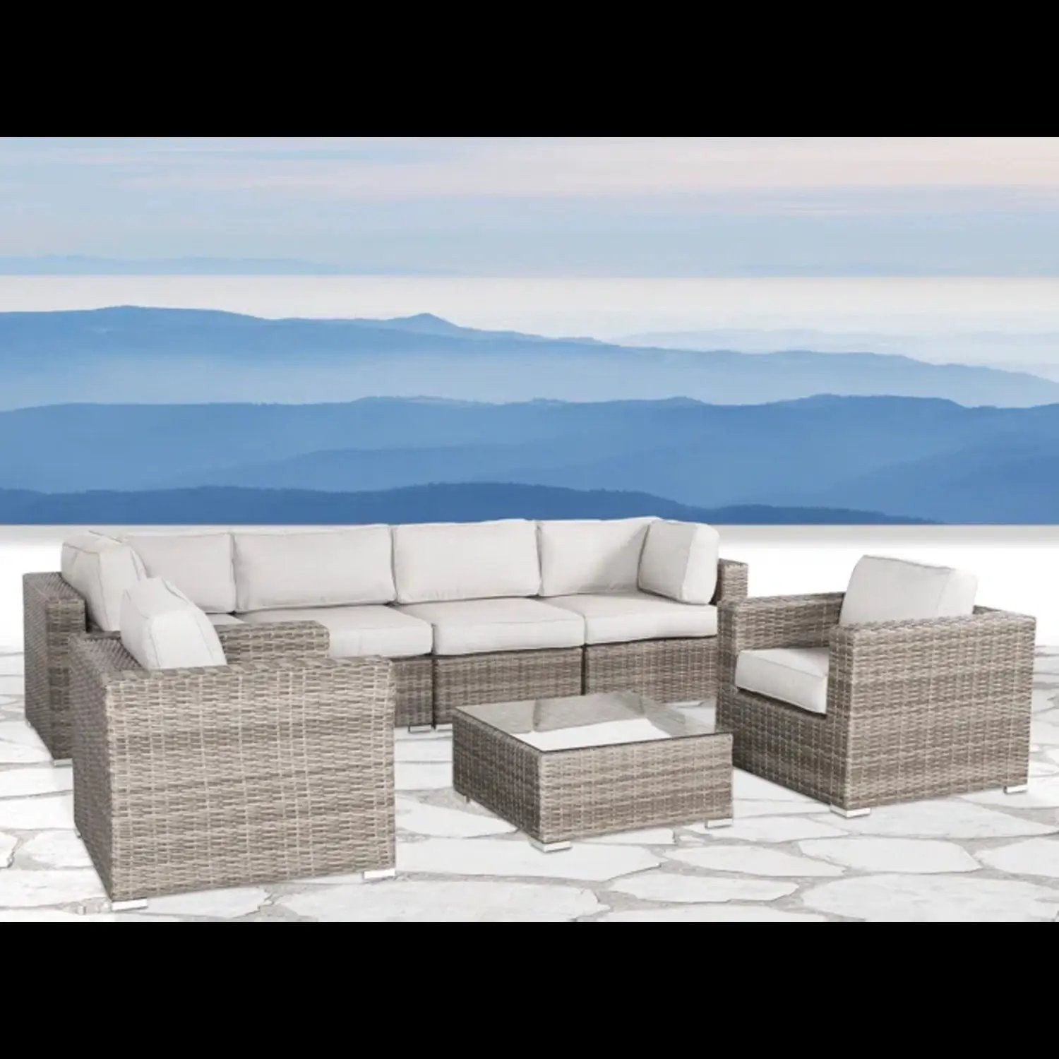 Stylish Entertainment Sectional Set, Outdoor Living by HouseOfZazla