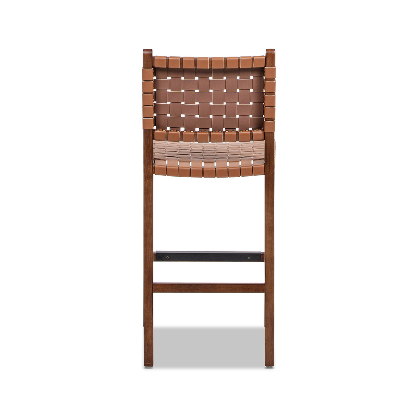 Andre - Counter Stool With Back - Pecan Brown by HouseOfZazla