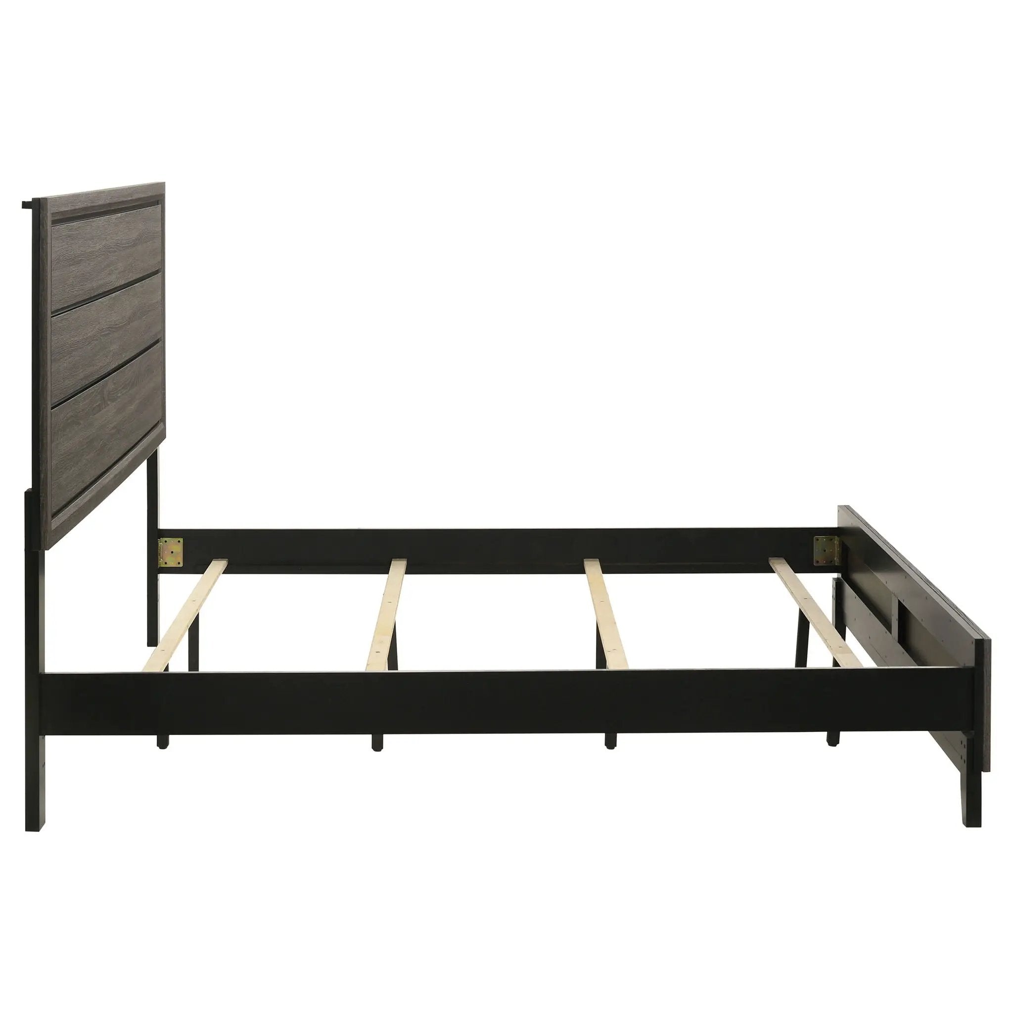 Watson Wood Eastern King Panel Bed Grey Oak by Unique Piece Furniture