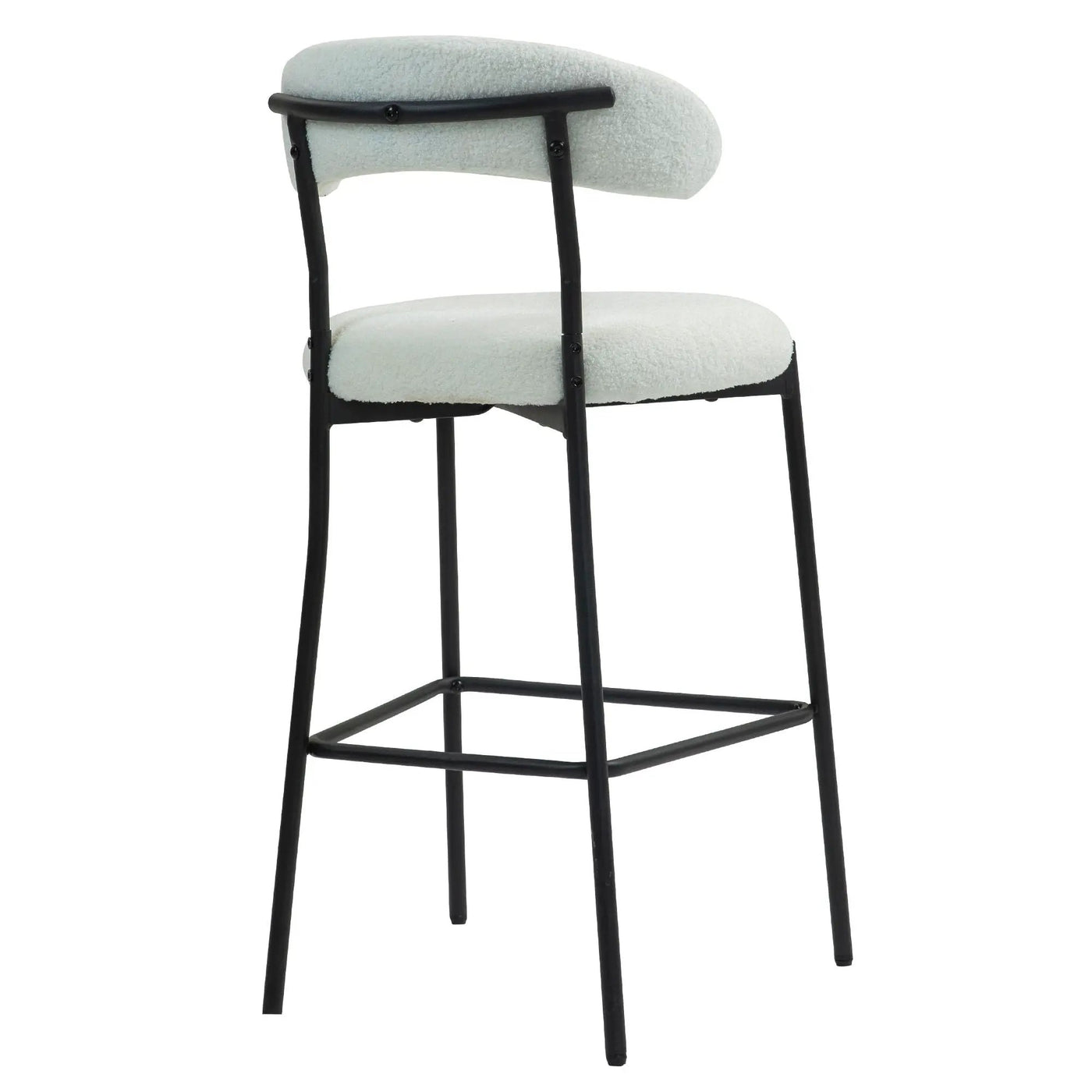 Counter Height Bar Stools With Powder Coating Base And Footrest by Unique Piece Furniture