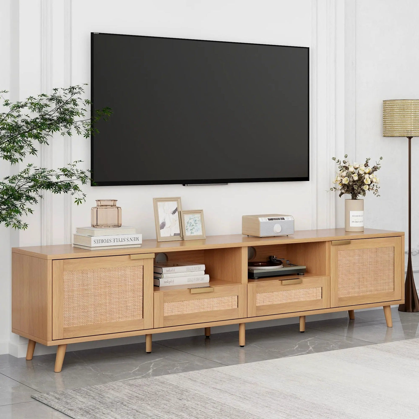 TV Stand Media Console With Cable Management by HouseOfZazla