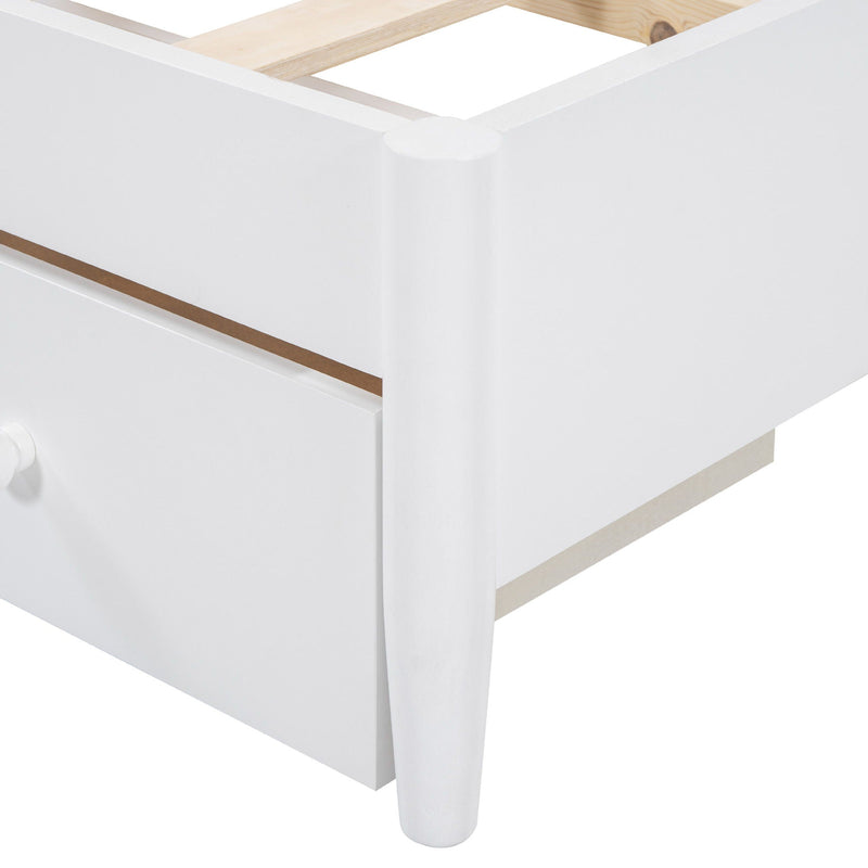 Platform Bed With 2 Big Drawers & Trundle by HouseOfZazla