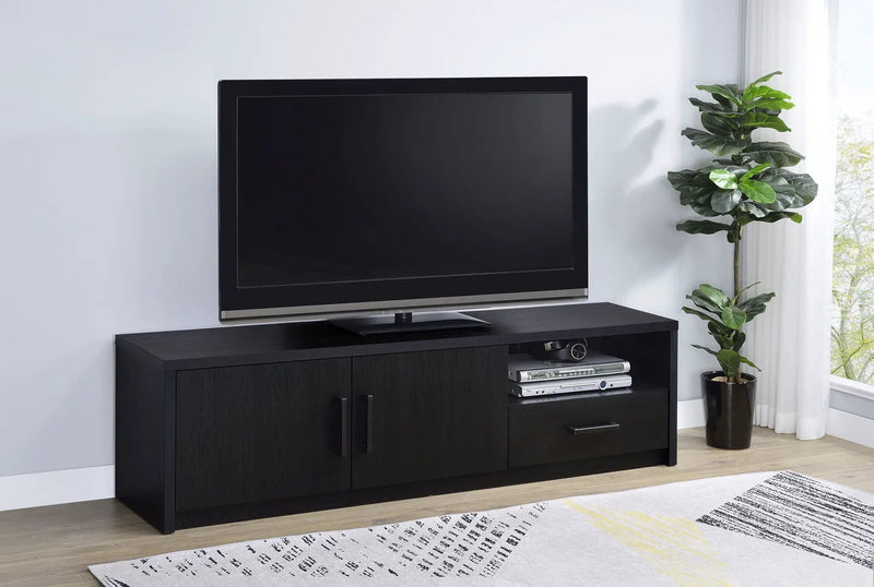 Murray 70-inch 2-door TV Stand Media Console Black by Unique Piece Furniture