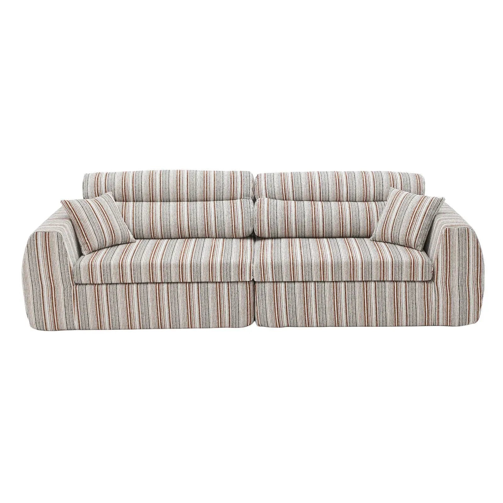 3 Seater, Couch With Throw Pillows For Living Room by Unique Piece Furniture