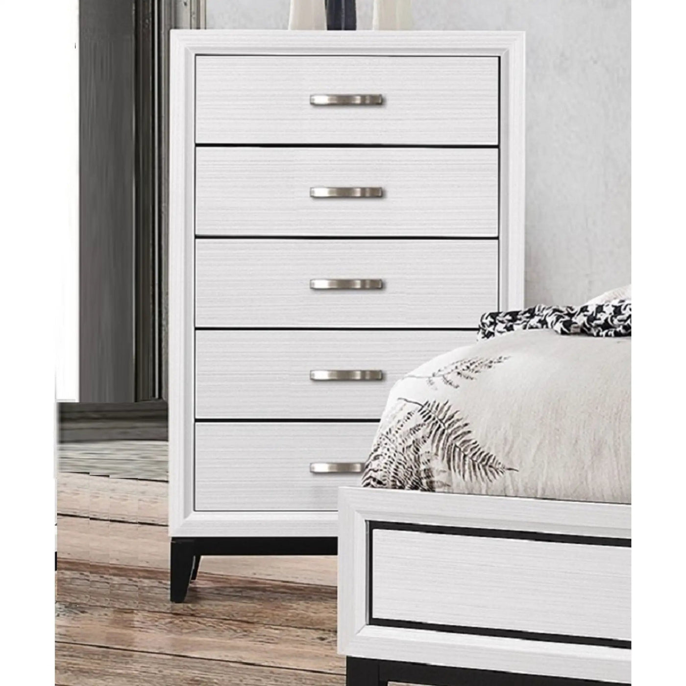 Contemporary 5 Drawer Tall Chest by HouseOfZazla