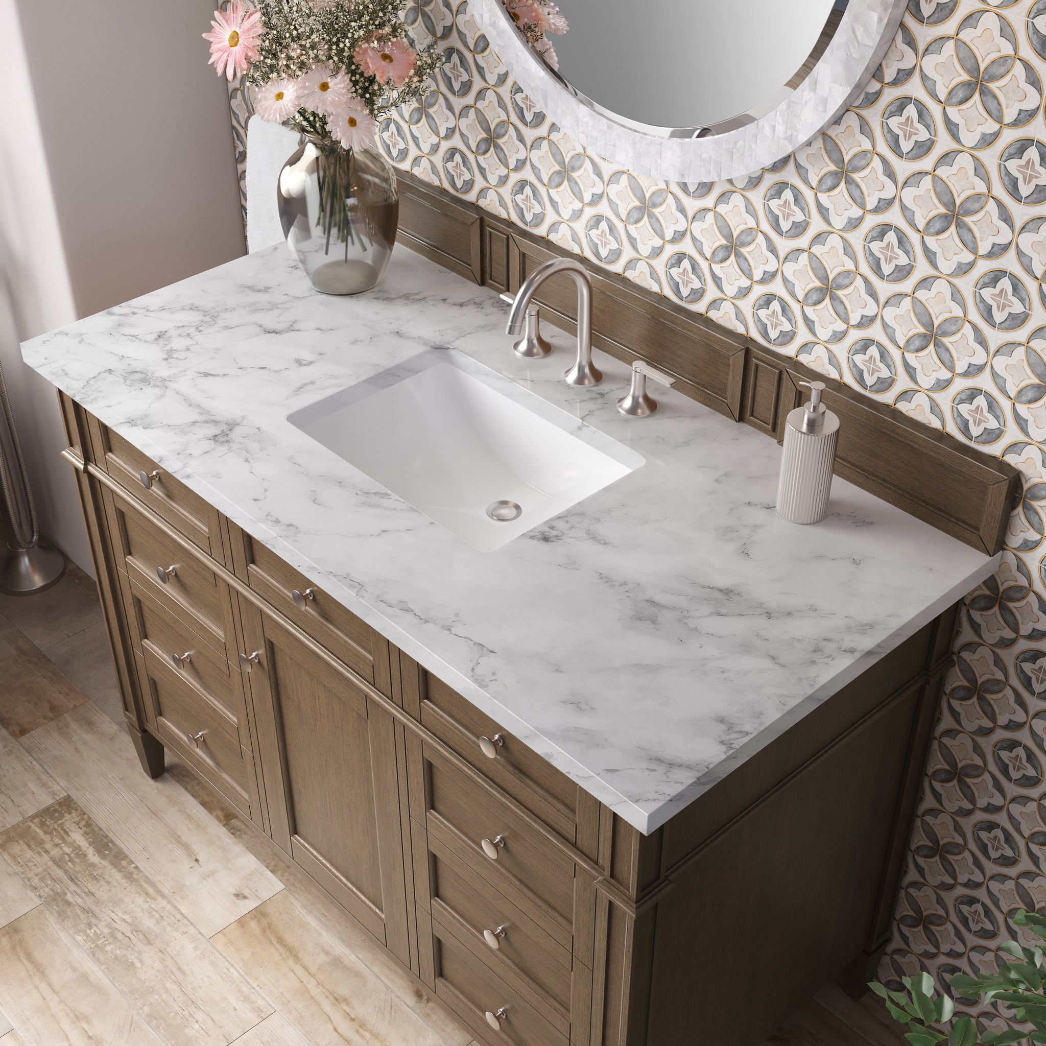James Martin Brittany 48" Single Bathroom Vanity, Saddle Brown, view 39