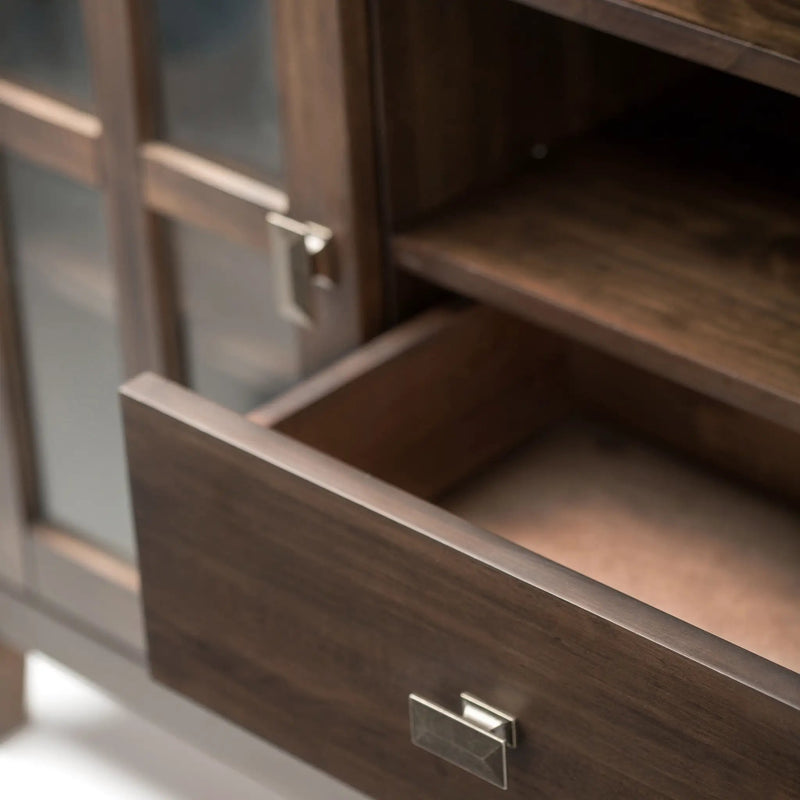 Artisan - Tall TV Media Stand - Natural Aged Brown by Unique Piece Furniture