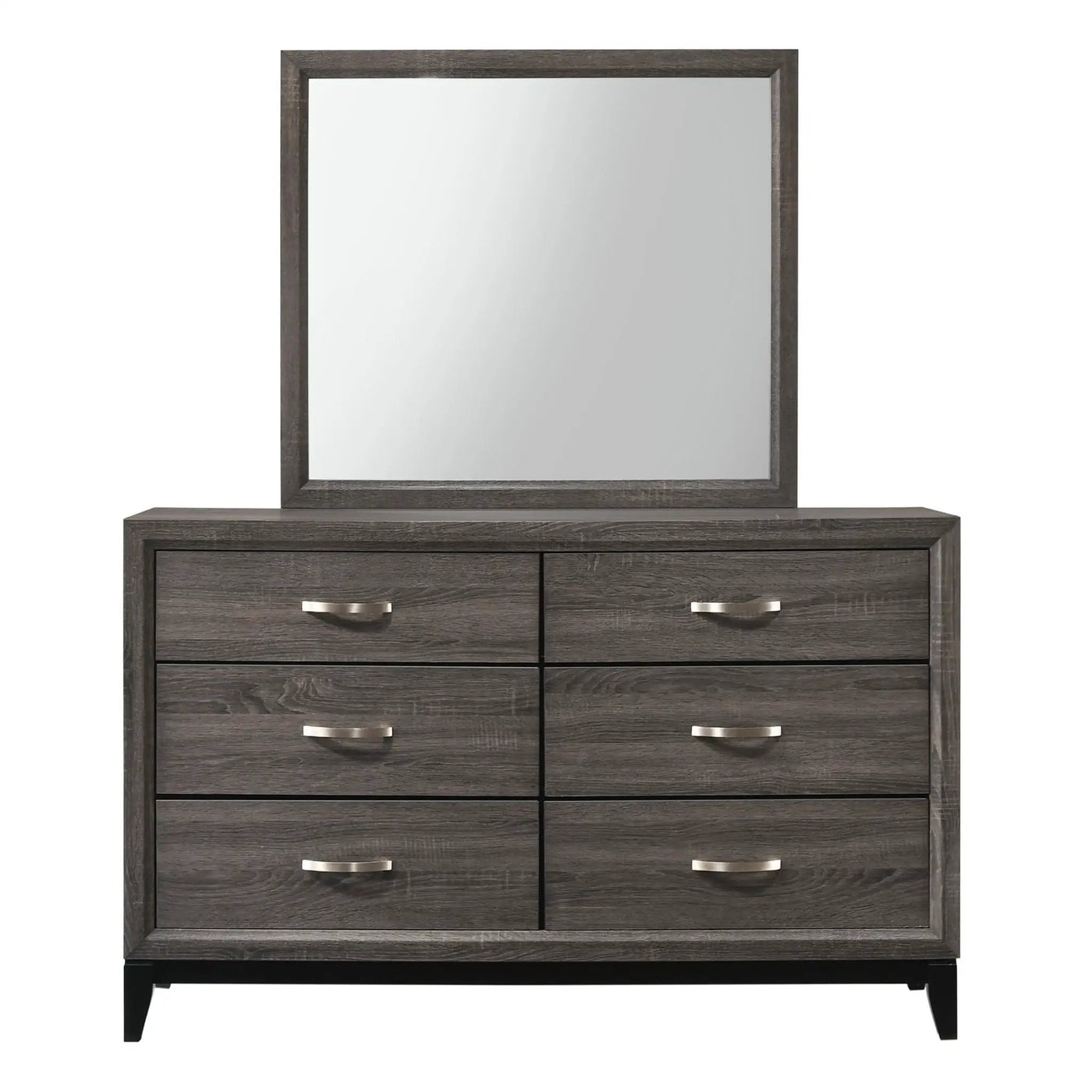 Contemporary 6 Drawer Dresser With Handles by HouseOfZazla