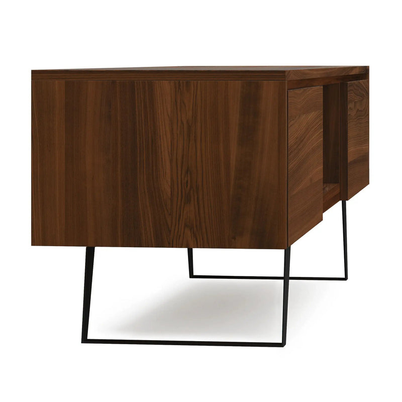Lowry - Handcrafted TV Media Stand - Walnut by HouseOfZazla