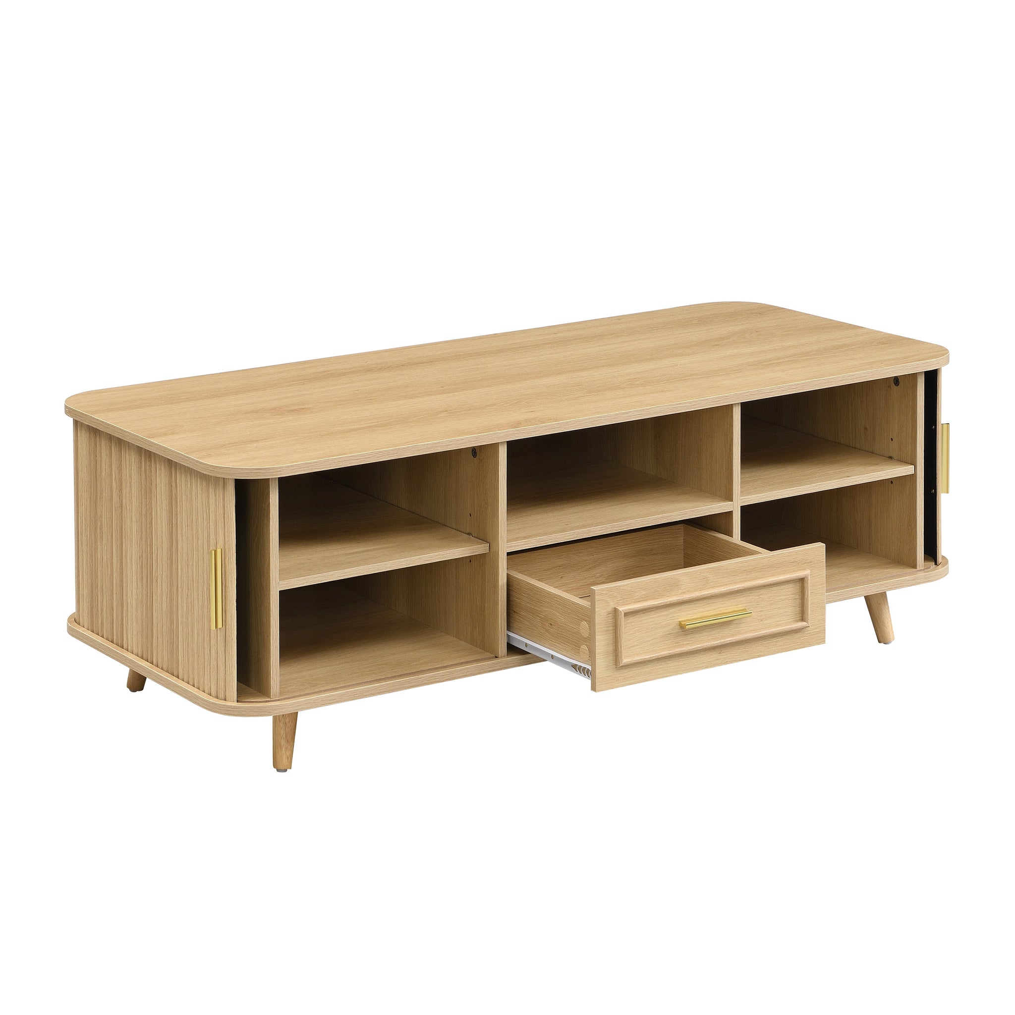 Mid-Century Modern Coffee Table with Storage by HouseOfZazla