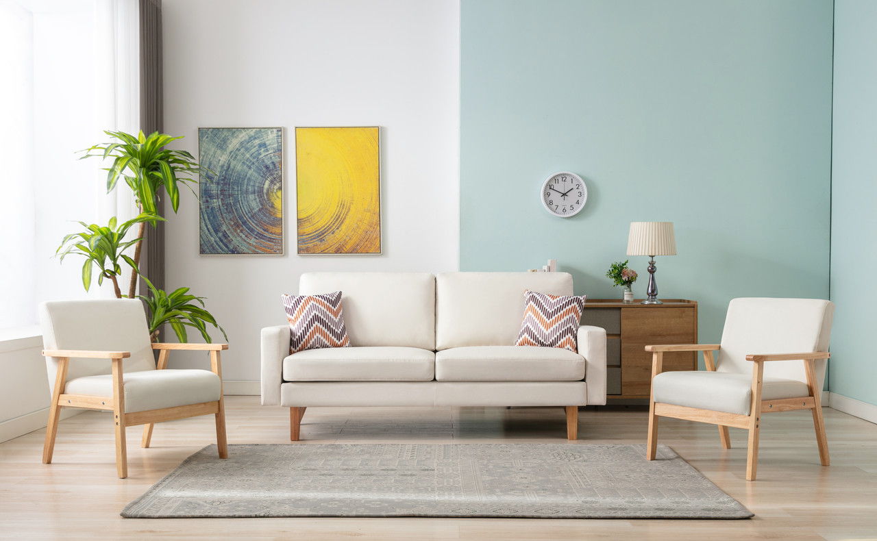 Bahamas - Sofa Set With 2 Throw Pillows by HouseOfZazla