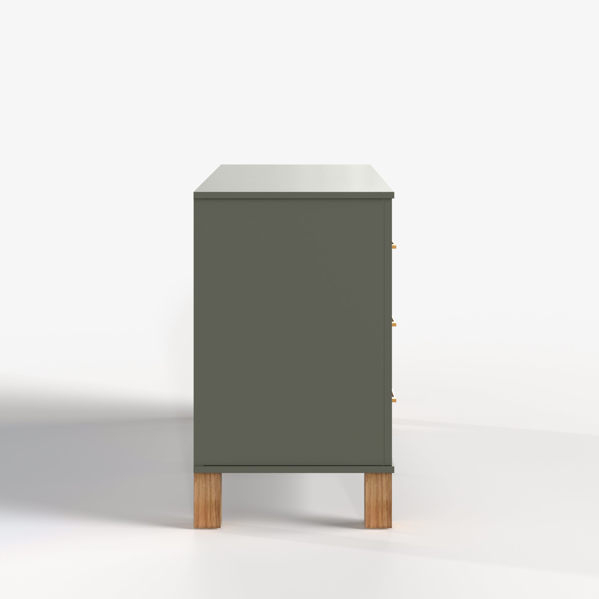 6-Drawer Double Dresser in Olive by HouseOfZazla