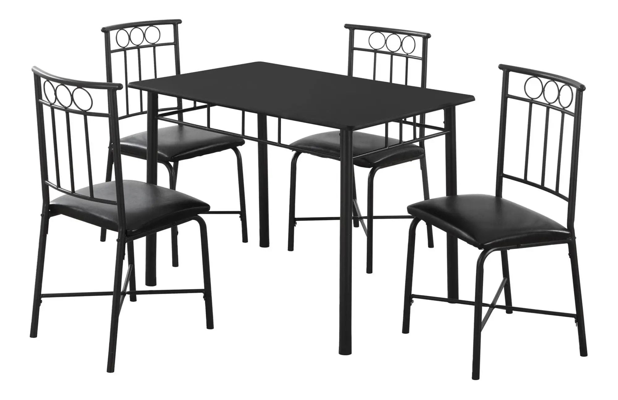 5 Pieces Dining Table Set, Small, Rectangular by Unique Piece Furniture