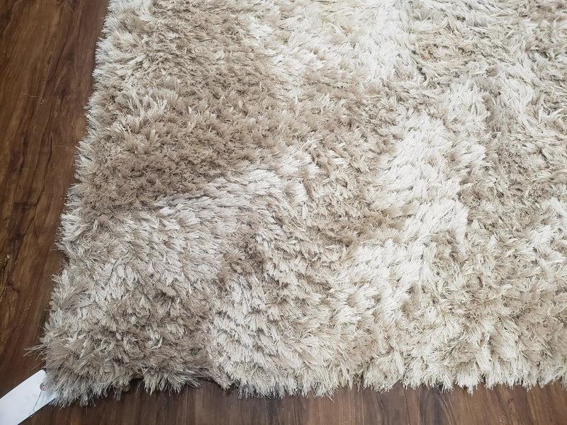 Ivory Shag Rug 6x7, Flokati Carpet, Shaggy Soft Plush Pile Area Rug, Modern Contemporary by Jewel Rugs