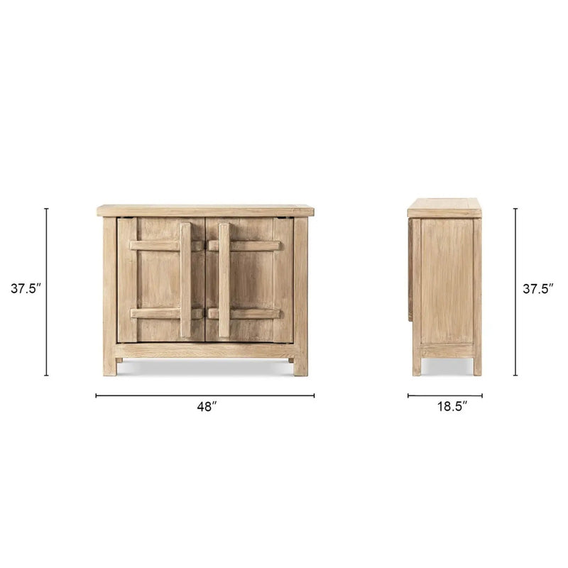 Rowan - 2 Door Accent Cabinet - Natural by HouseOfZazla