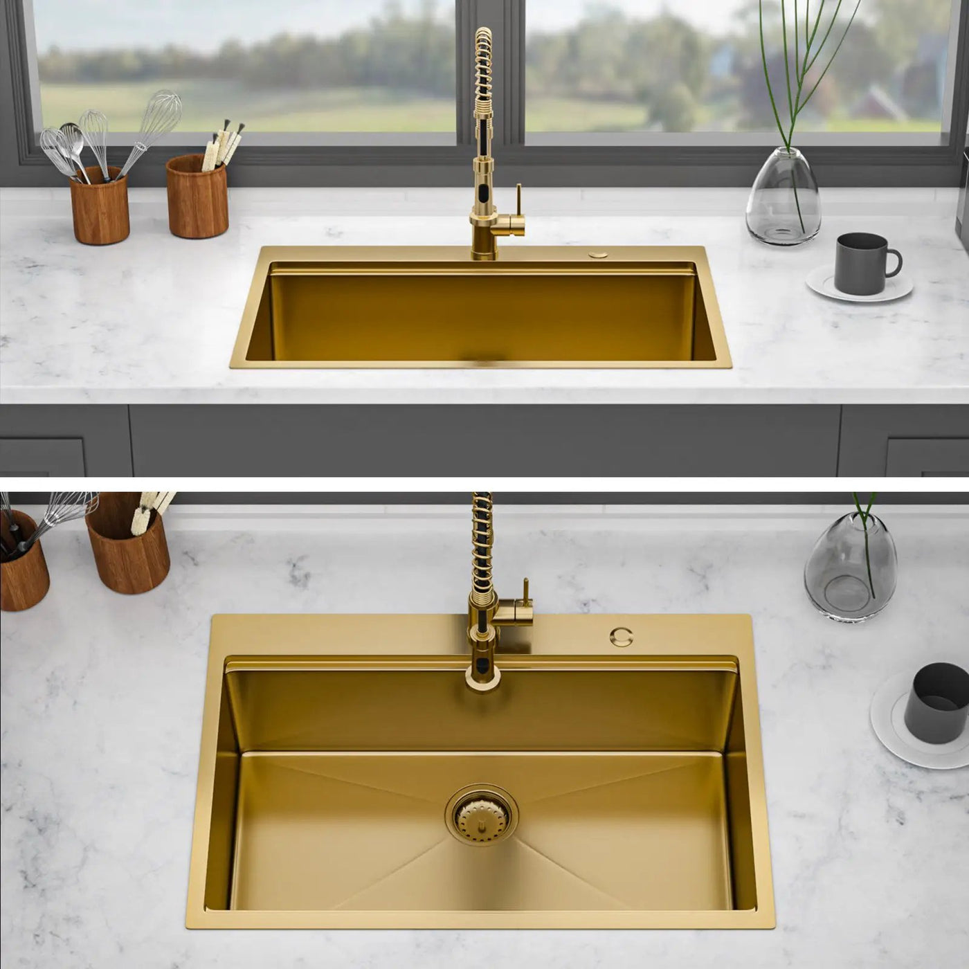 Drop In Kitchen Sink Stainless Steel 16 Gauge by HouseOfZazla