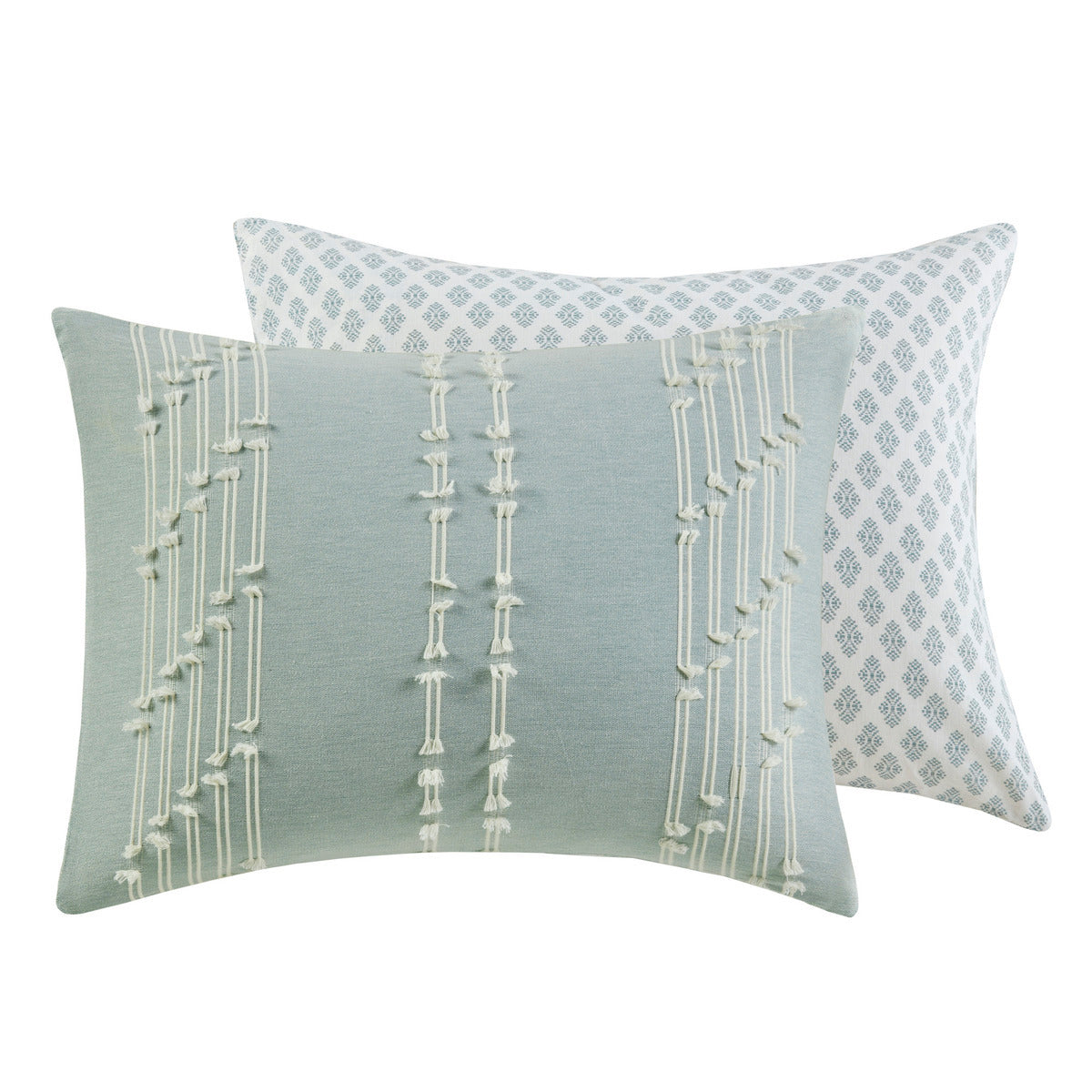 Full/Queen 3 Piece Cotton Jacquard Duvet Cover Set by HouseOfZazla