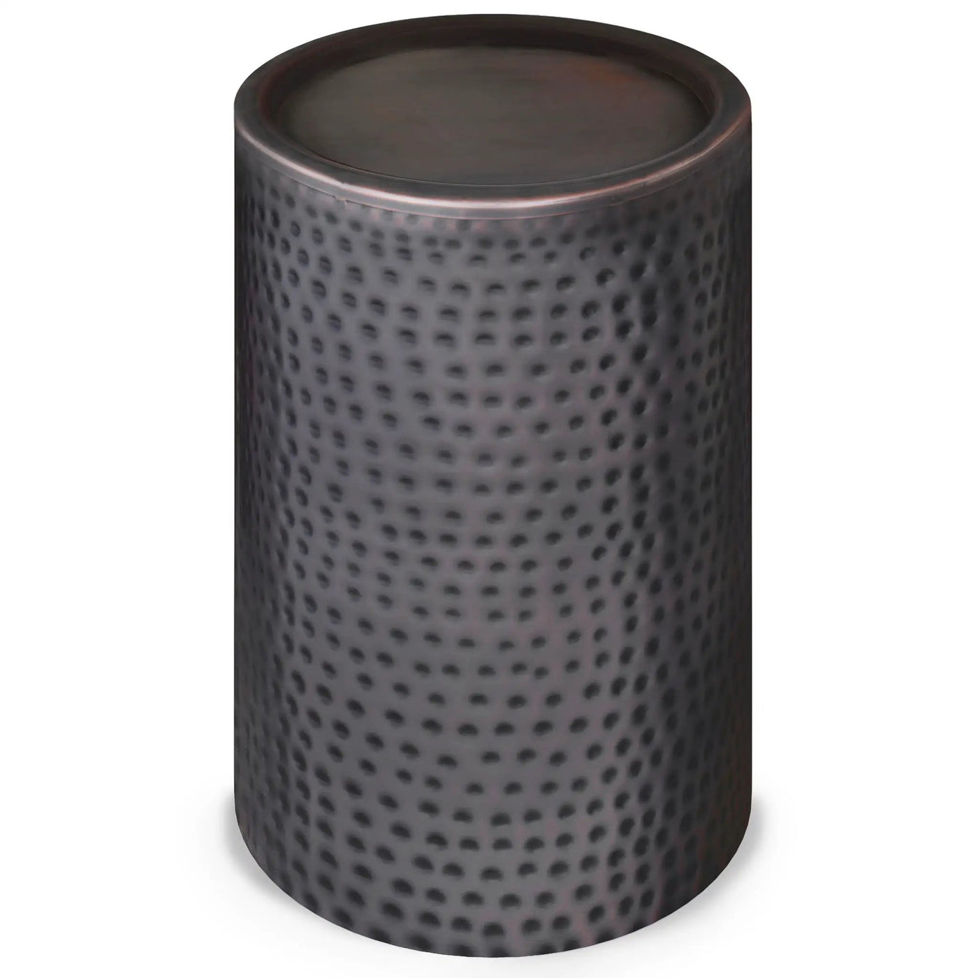 Corbin - Hammered Metal Side Table by HouseOfZazla