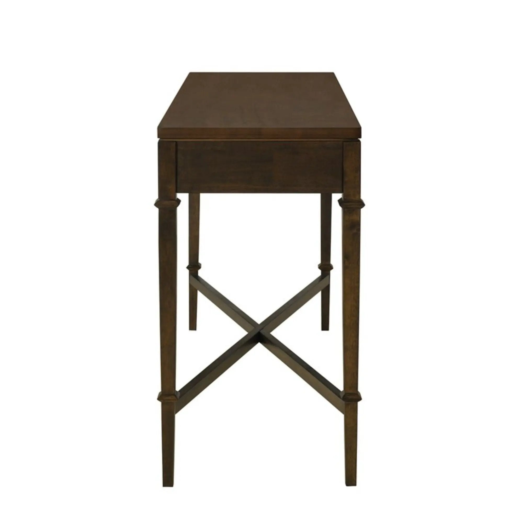 Fluted 2 Drawer Storage Console Table - Brown by HouseOfZazla
