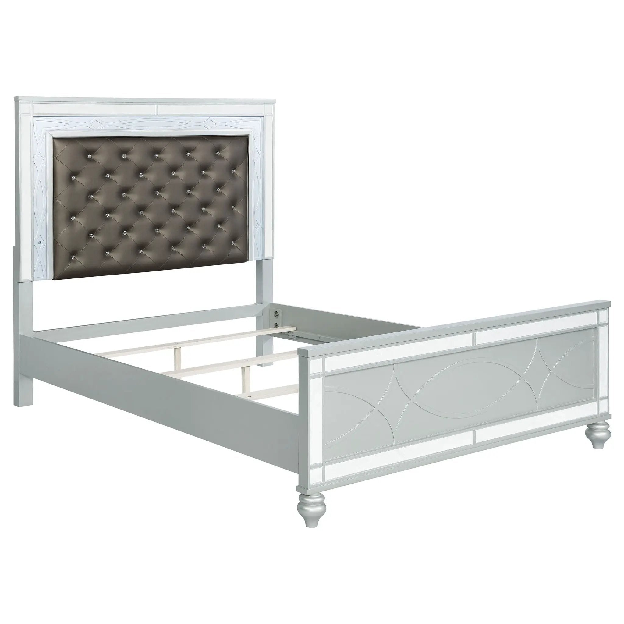 Gunnison 4-piece Eastern King Bedroom Set Silver Metallic by Unique Piece Furniture