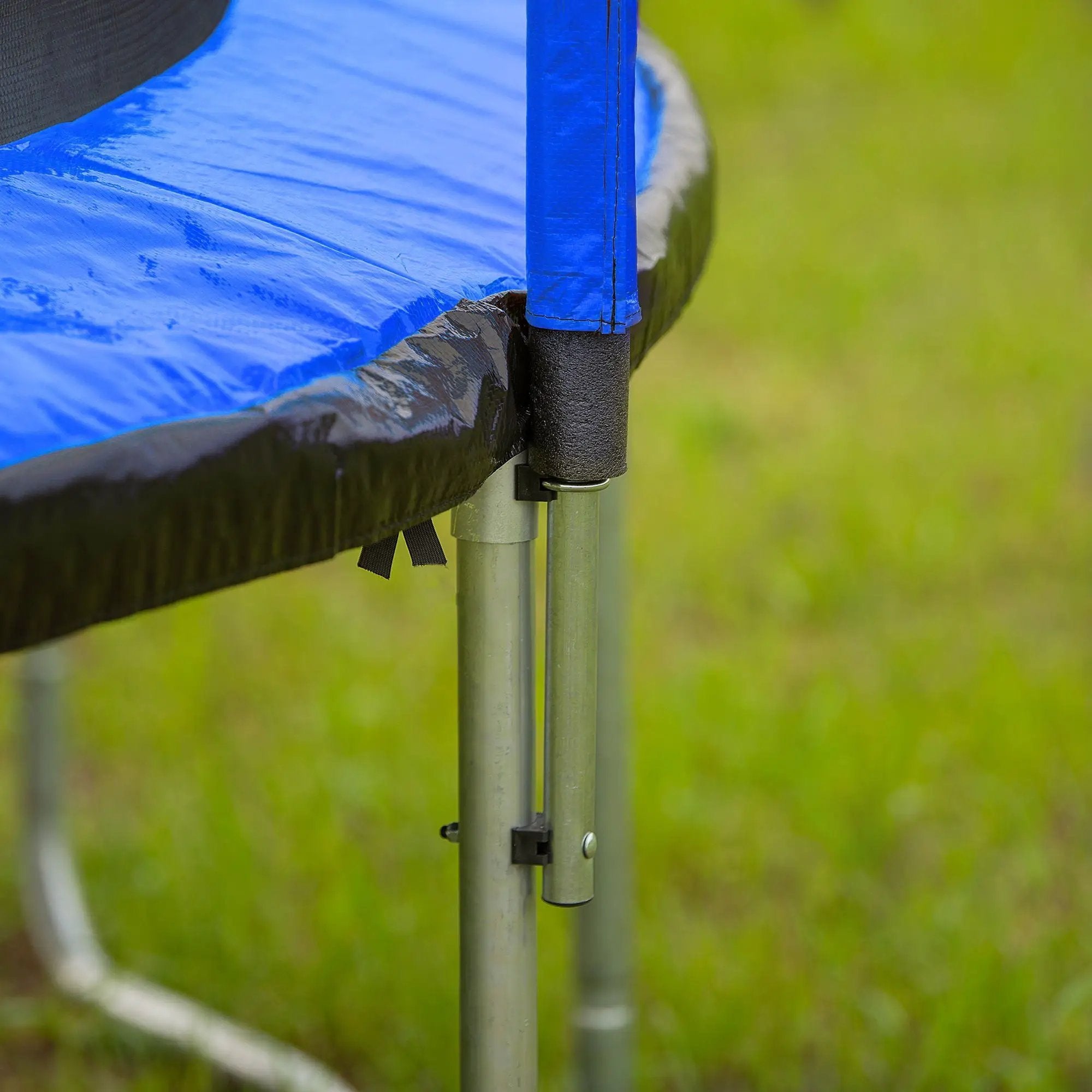 15Ft Trampoline With Basketball Hoop Inflator And Ladder (Inner Safety Enclosure) by HouseOfZazla