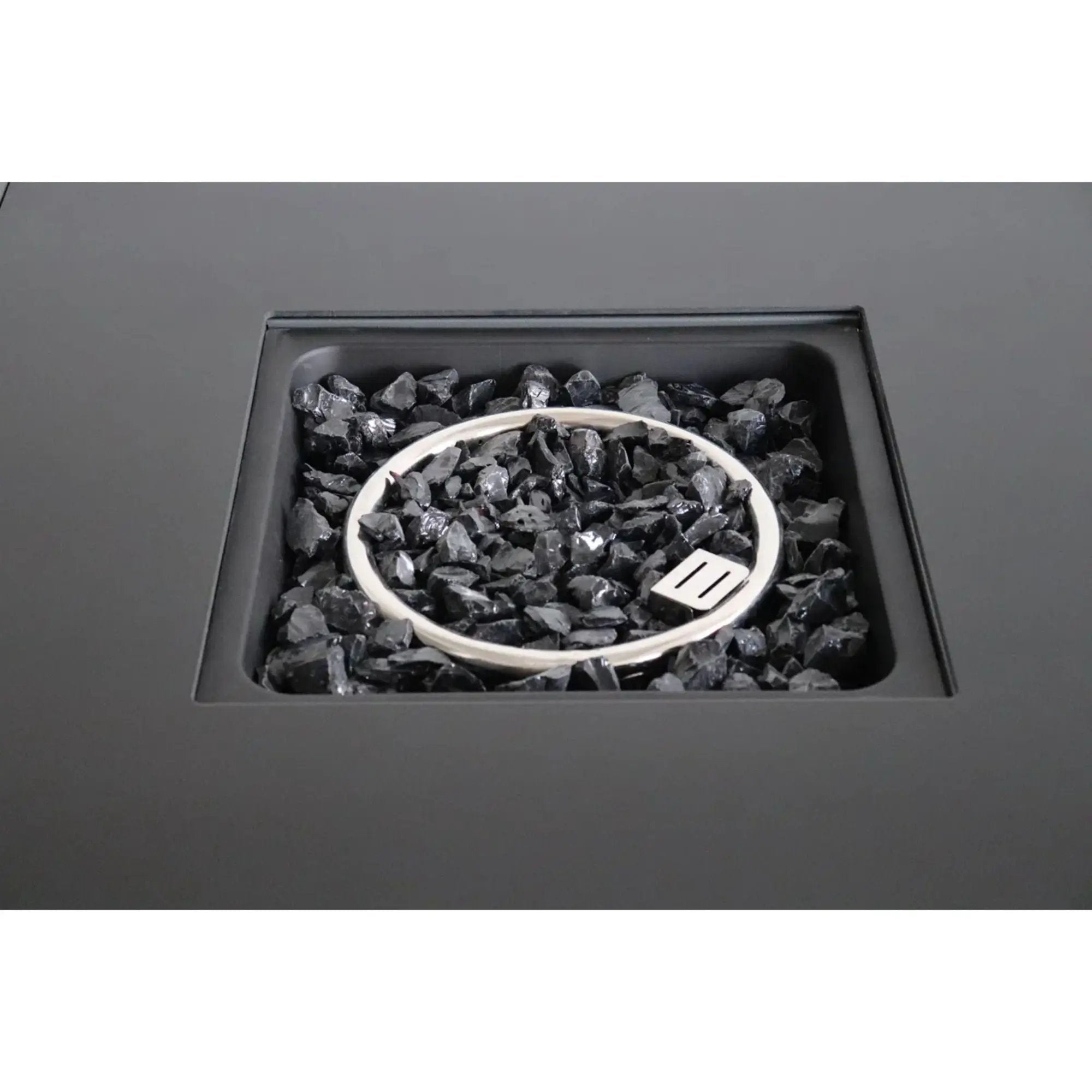 Outdoor Fire Pit Table With Lid High-Quality Materials - Gray by Unique Piece Furniture