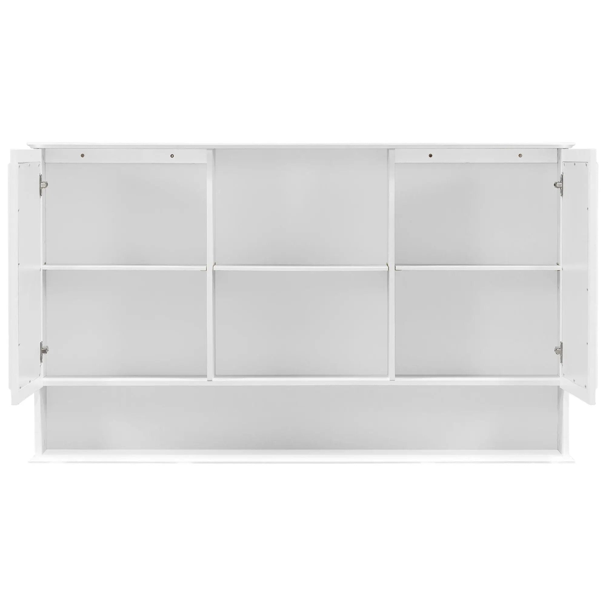 Double Sink Bathroom Vanity Set with Wall Mount Mirror Cabinet by HouseOfZazla