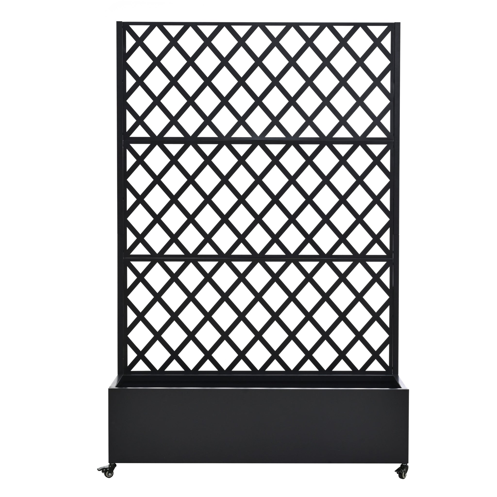 Metal Raised Garden Bed with Wheels and Trellis by HouseOfZazla