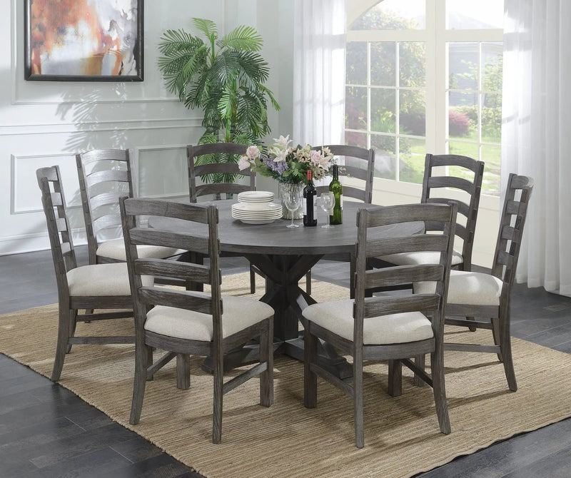 Upholstered Dining Chairs (Set of 2) - Brown - Wood by Unique Piece Furniture