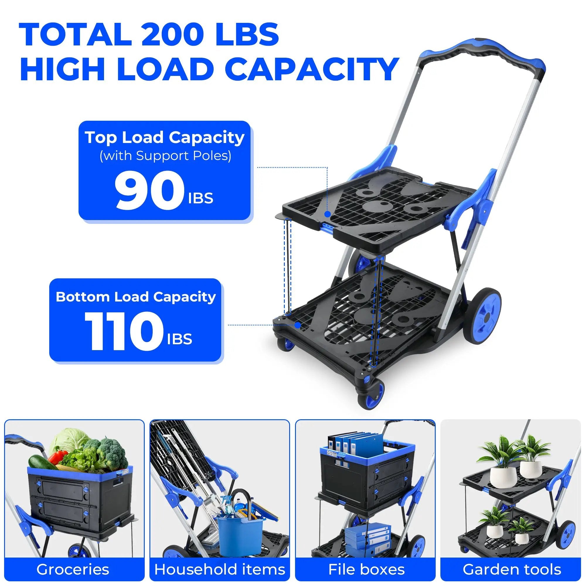 2-Tier Folding Cart by HouseOfZazla