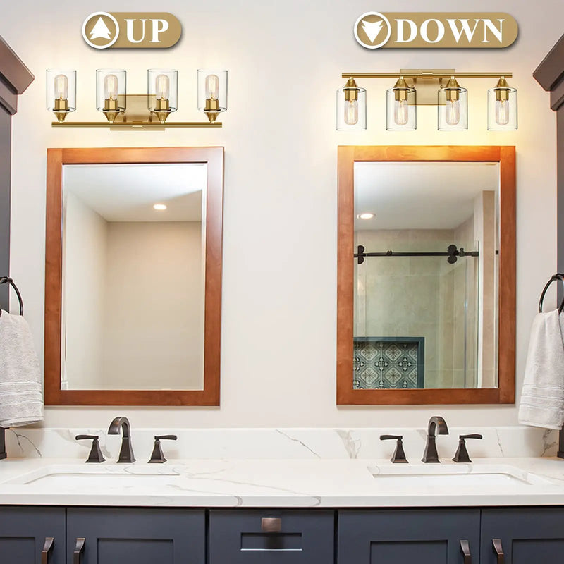 4-Light Brushed Bathroom Vanity Wall Light by HouseOfZazla