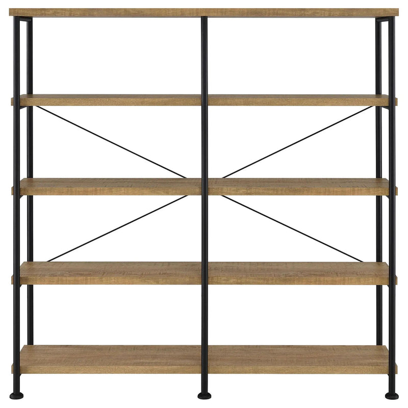 Analiese 63-inch 4-shelf Double Bookshelf Mango by Unique Piece Furniture