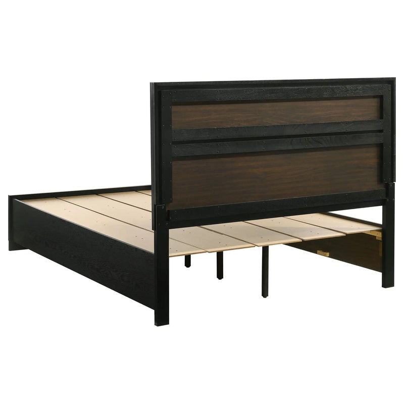 Miranda 51-inch Wood Queen Storage Panel Bed Black by Unique Piece Furniture
