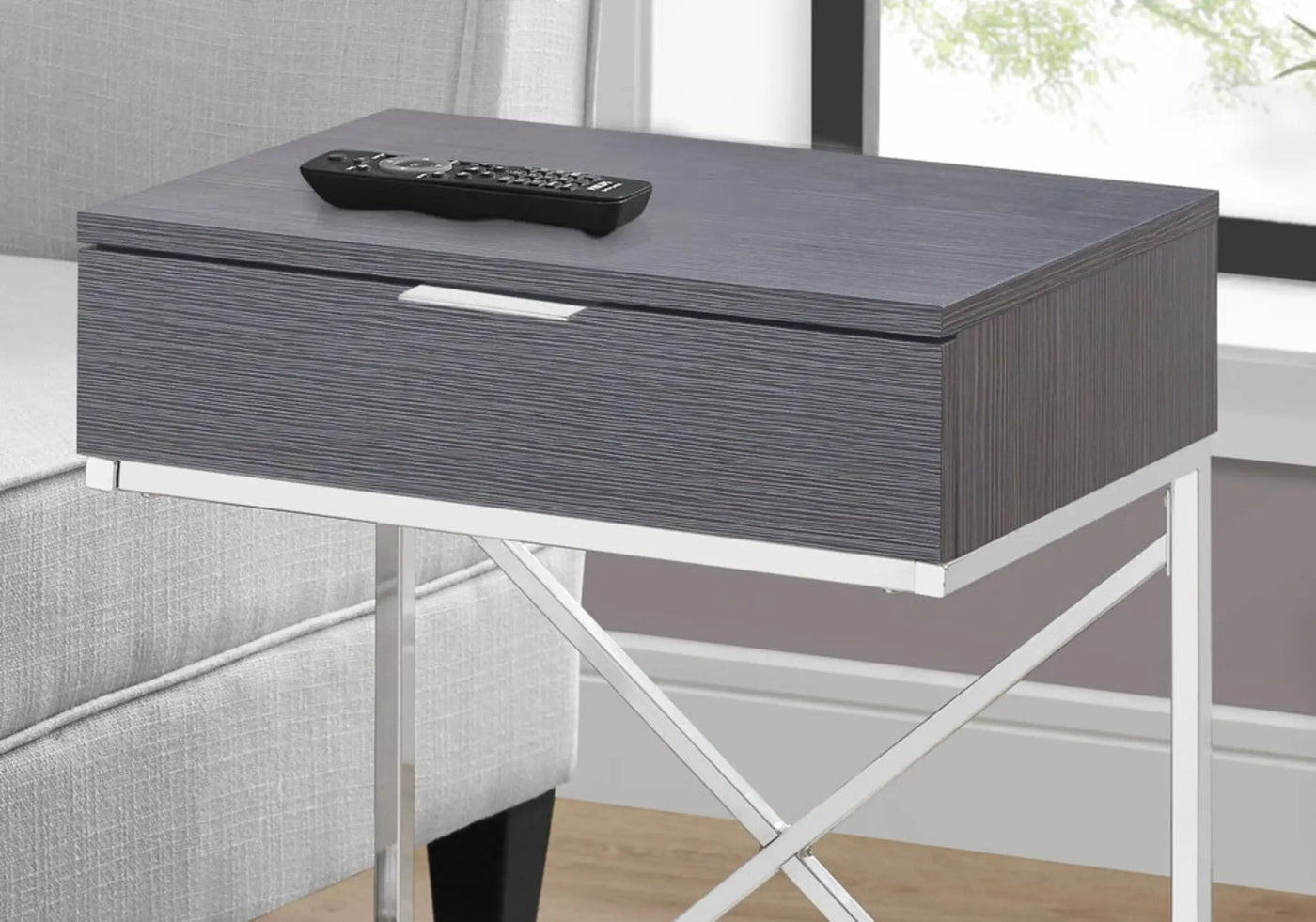Accent Side Table, Storage Drawer, Spacious Tabletop, Contemporary & Modern by Unique Piece Furniture